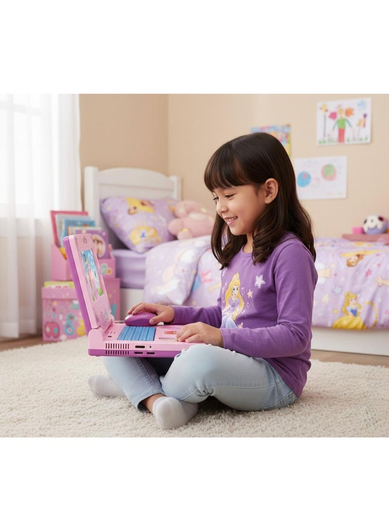 توي لاند لعبة كمبيوتر محمول تعليمية للأطفال على شكل أميرة، مزودة بأضواء وموسيقى وأنشطة تعليمية - Image 2